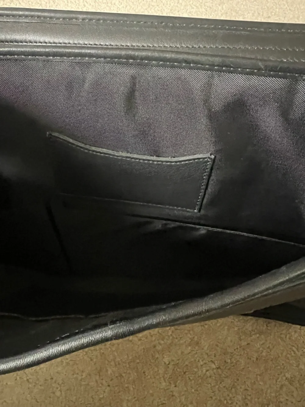 Coach Black Leather Briefcase with Gold-Tone Hardware, in great condition! - Picture 6 of 6